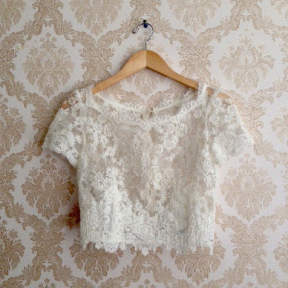 Leanne Marshall Lace Crop Top